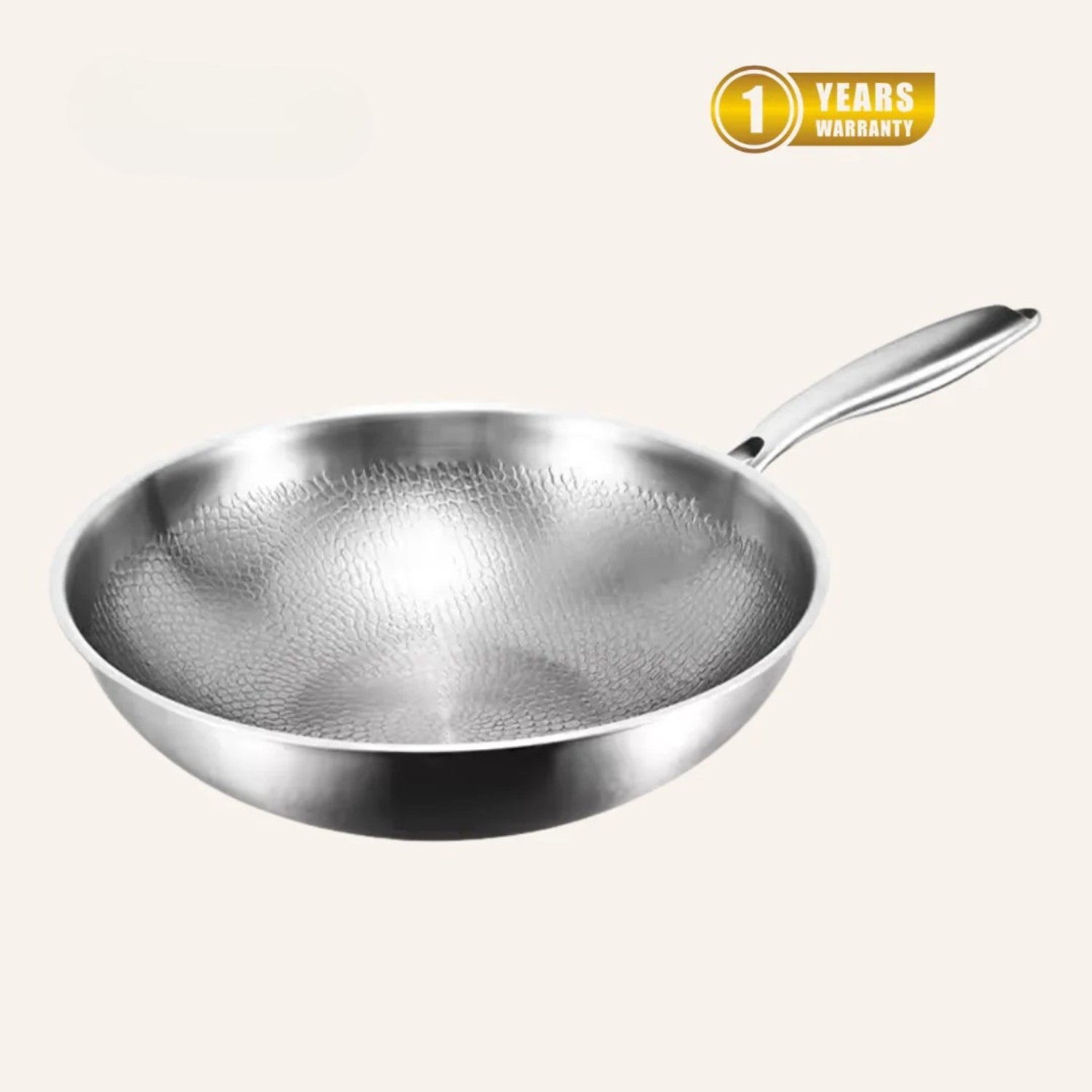 Titanium Flat Bottom Wok Pan | Non-Stick Stir-Fry Cookware