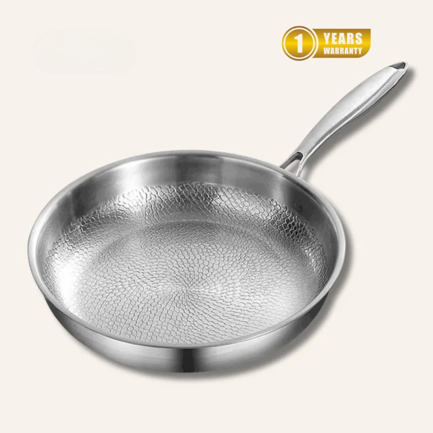 Pure Titanium Frying Pan | Hammered Precision