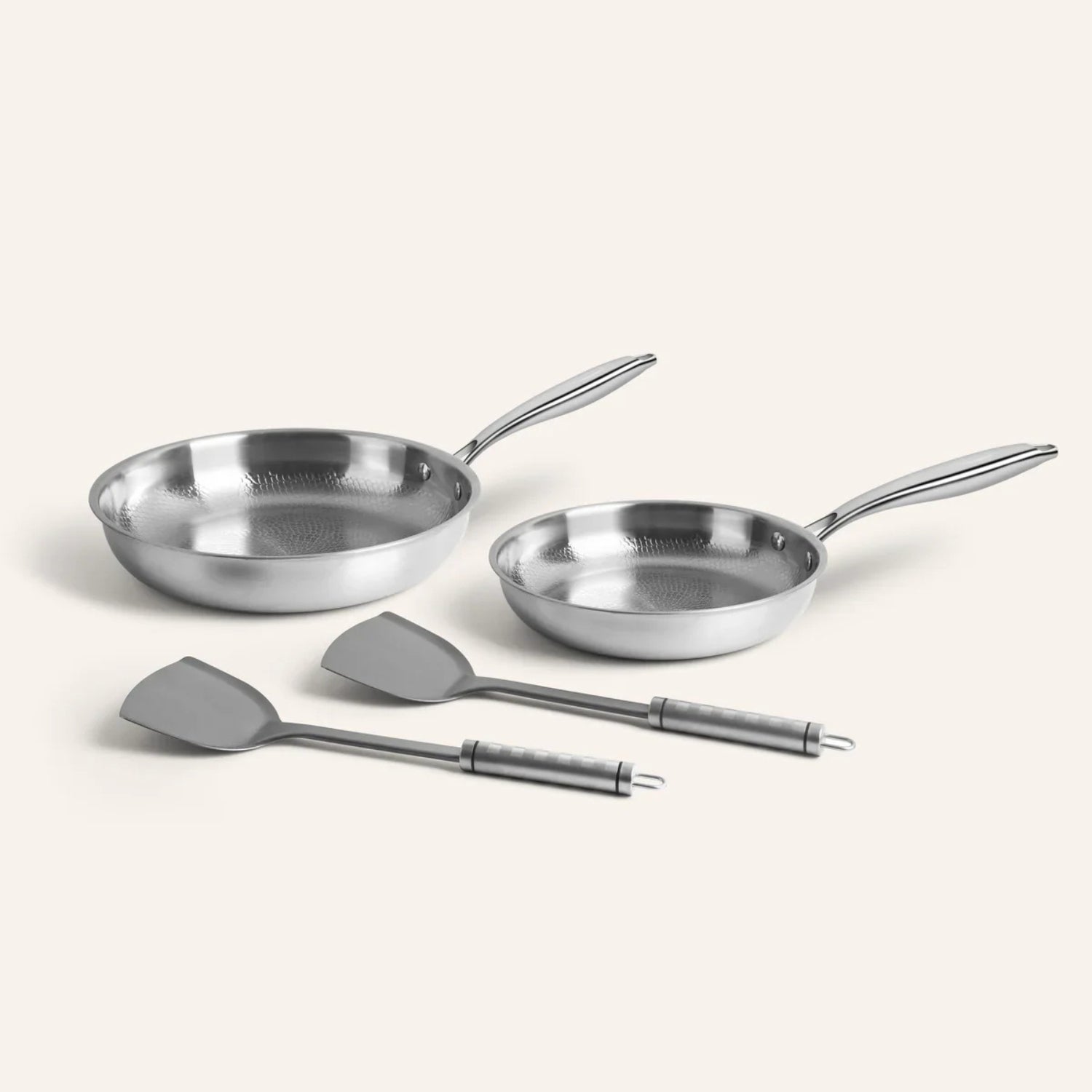Titanium Cookware Duo | Hammered Pro Pan Set