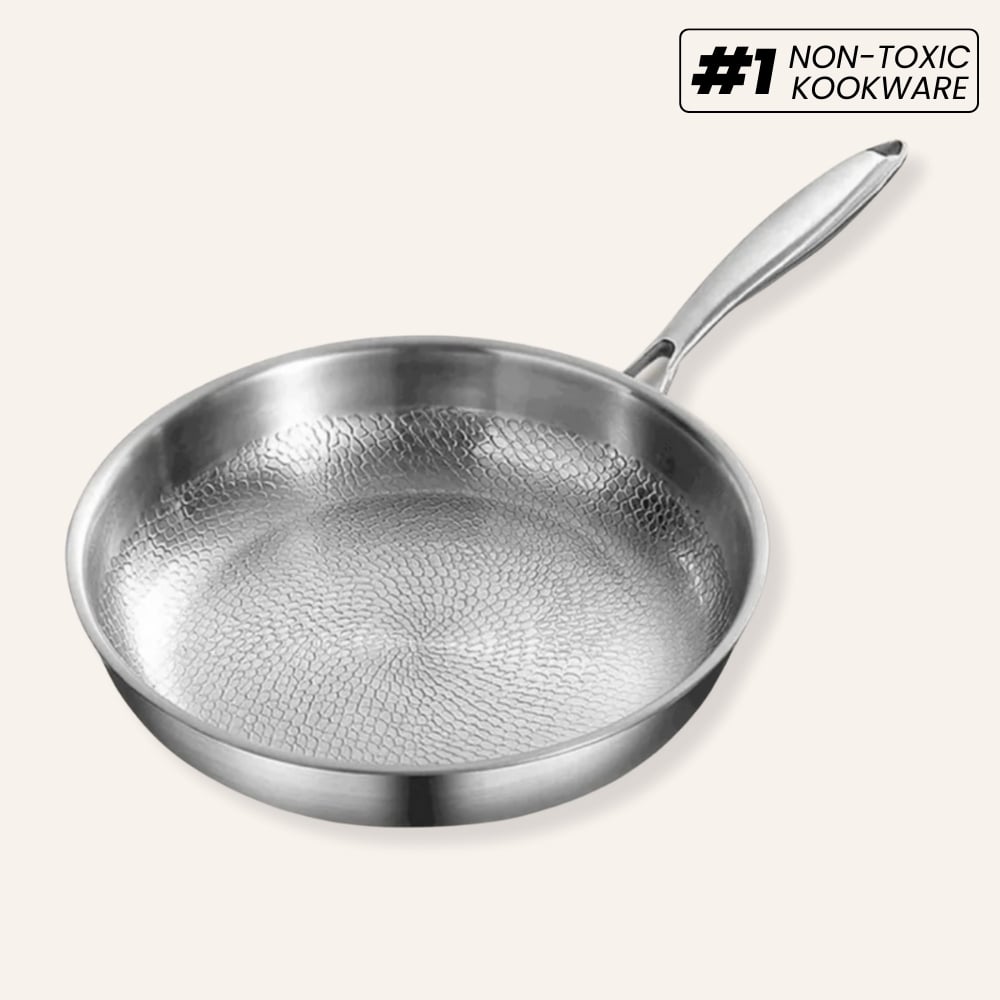 Pure Titanium Frying Pan | Hammered Precision