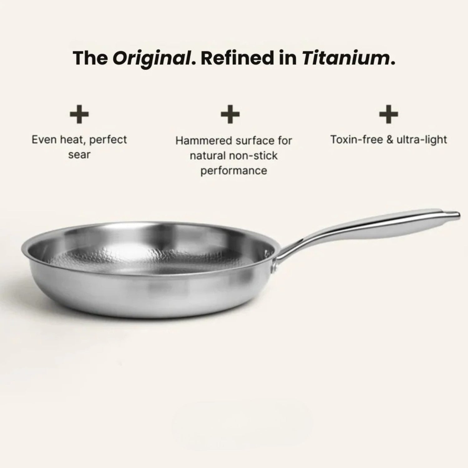 Titanium Cook & Prep Bundle | Hammered Pan with Cutting Board Set