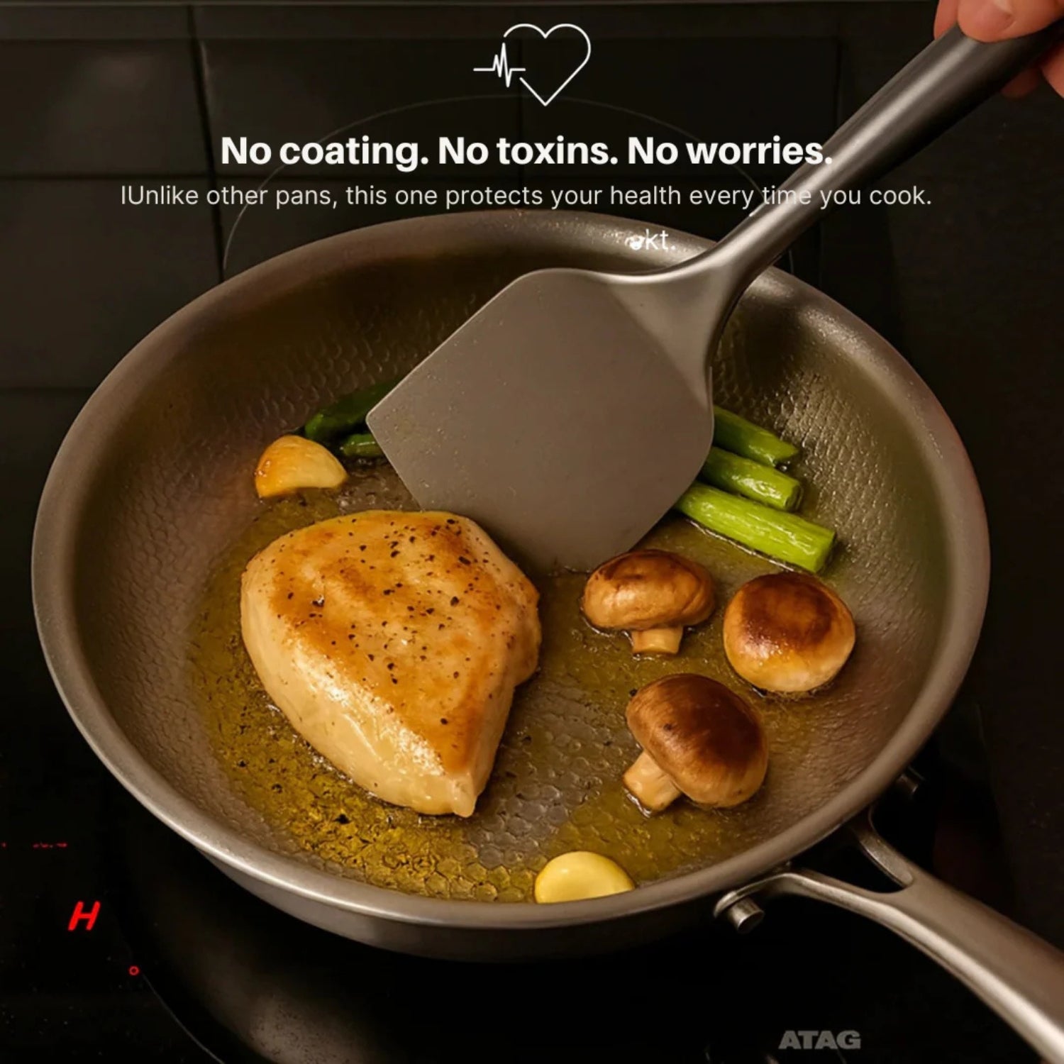 Titanium Cookware Duo | Hammered Pro Pan Set