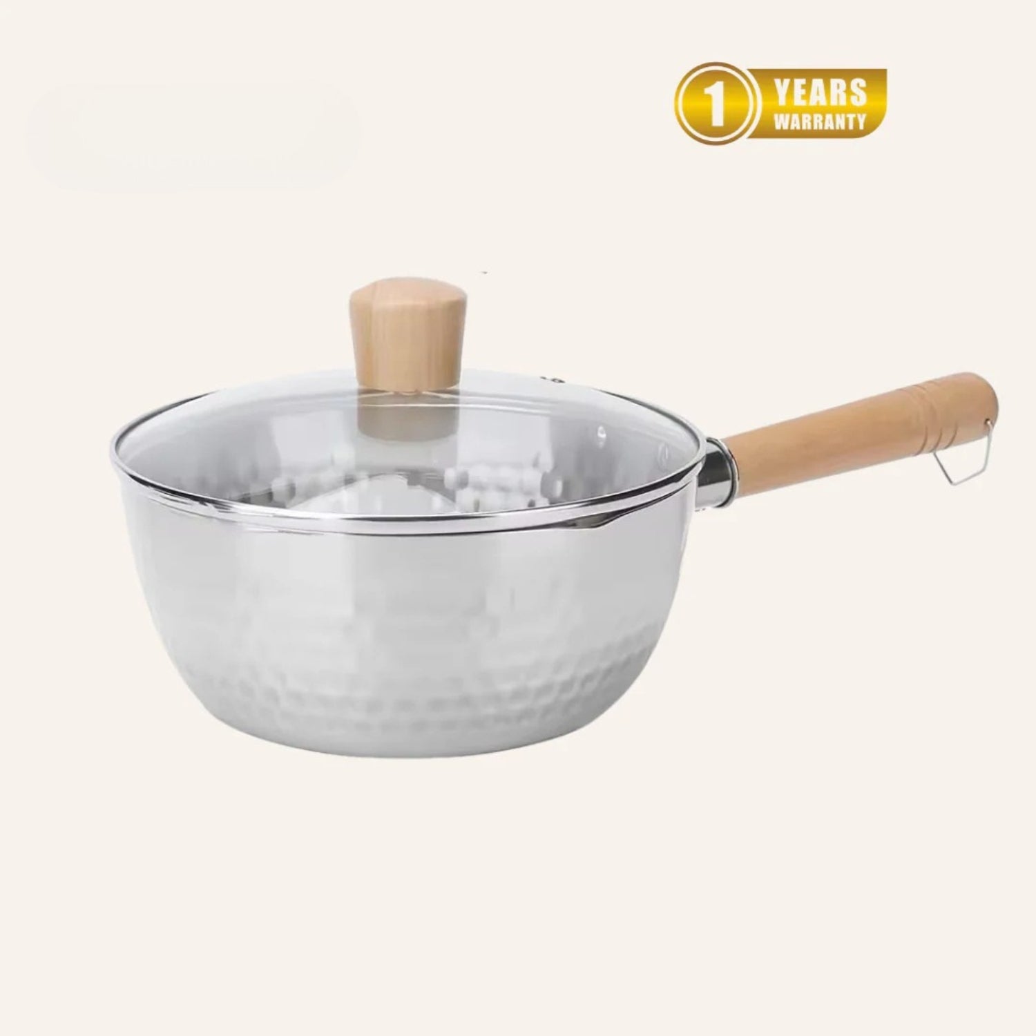 Titanium Hammered Pot & Pan Duo | Versatile Cookware Set